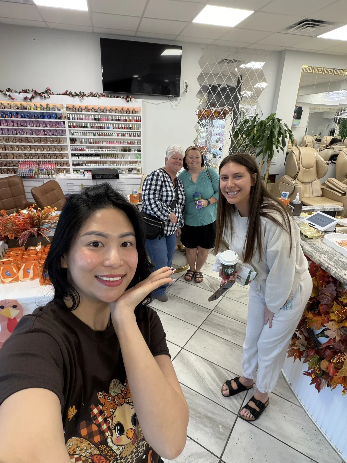 Guests and team inside Larita Nail Spa